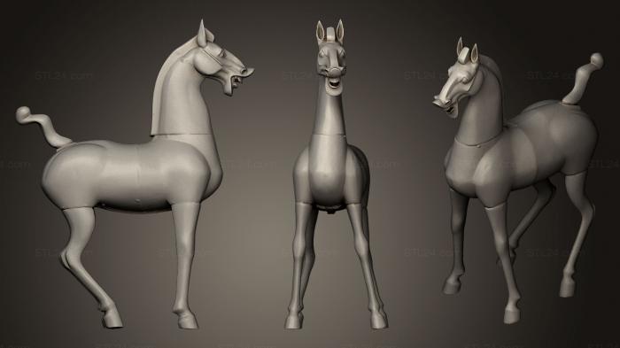 Статуэтки животных (Небесный конь, STKJ_0501) 3D модель для ЧПУ станка